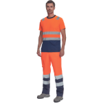 Obrázok z Cerva MONZON HV Pánske tričko oranžové / navy