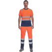 Obrázok z Cerva MONZON HV Pánske tričko oranžové / navy