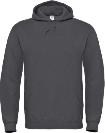 Obrázok z B&C 80/20 Pánska mikina s kapucňou anthracite
