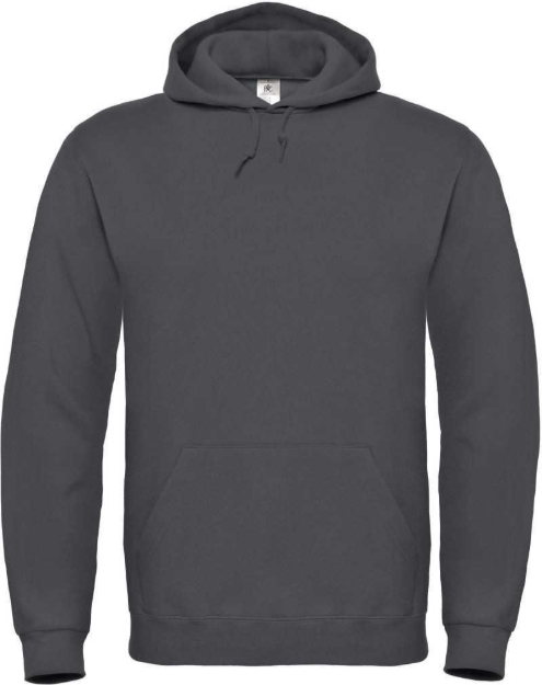 Obrázok z B&C 80/20 Pánska mikina s kapucňou anthracite