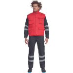 Obrázok z Cerva TRITON Pracovná zateplená vesta červená