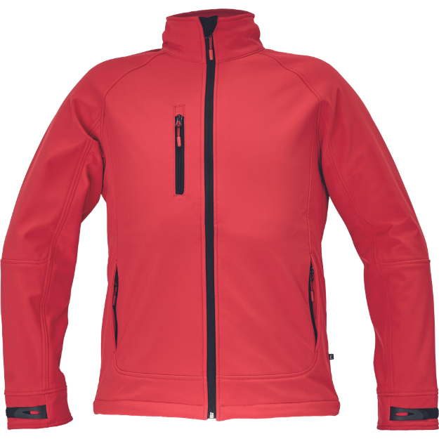 Obrázok z Cerva CHITRA Pánska softshellová bunda červená