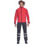 Obrázok z Cerva CHITRA Pánska softshellová bunda červená