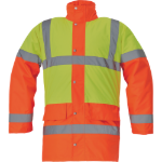 Obrázok z Cerva SEFTON Reflexná bunda žltá / oranžová - zimná