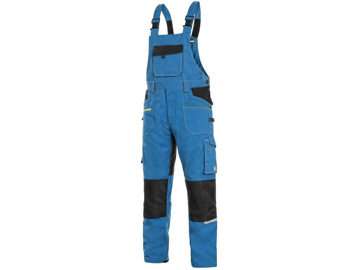 Obrázok z CXS STRETCH Montérkové nohavice s trakmi modré skrátené
