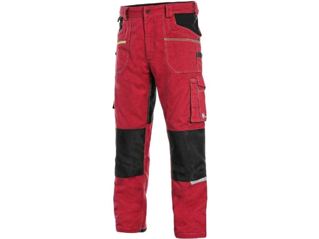 Obrázok z CXS STRETCH Pracovné nohavice červeno - čierne