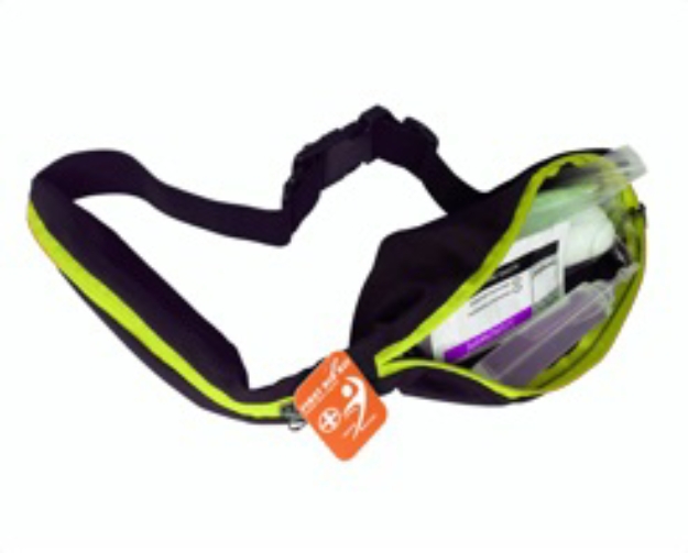 Obrázok z Lekárnička v opasku BR5 so žltozeleným pruhom