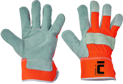 Obrázok z Cerva CASSOWARY Pracovné rukavice HV oranžová - 72 párů