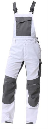 Obrázok z ARDON®SUMMER Pracovné nohavice s trakmi biele predĺžené