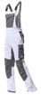 Obrázok z ARDON®SUMMER Pracovné nohavice s trakmi biele predĺžené