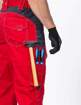 Obrázok z ARDON®VISION Pracovné nohavice s trakmi predĺžené červené