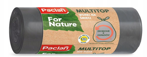 Obrázok z PACLAN FOR NATURE Vrecia do koša z recyklovaného odpadu 35L/30ks