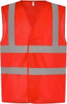 Obrázok z YOKO Hi-Vis sieťovaná bezpečnostná vesta červená