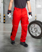 Obrázok z ARDON®URBAN+ Pracovné nohavice do pása jasne červené skrátené