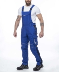 Obrázok z ARDON®URBAN+ Pracovné nohavice s trakmi skrátené stredne modré 