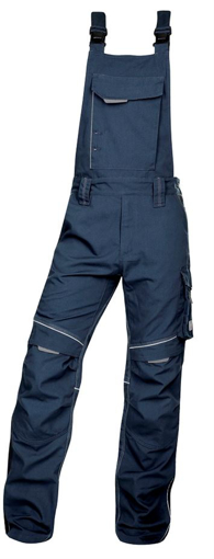 Obrázok z ARDON®URBAN+ Pracovné nohavice s trakmi tmavo modré skrátené