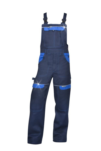 Obrázok z ARDON®COOL TREND Pracovné nohavice s trakmi tmavo modré predĺžené
