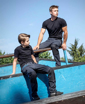 Obrázok z ARDON®4Xstretch® Detské nohavice tmavo šedé