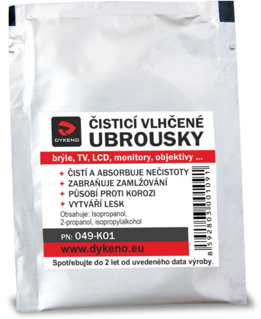 Obrázok z DYKENO Čistiaci vlhčený obrúsok