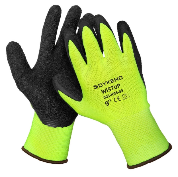 Obrázok z Univerzálne pracovné rukavice DYKENO Wistup máčané v pokrčenom latexe