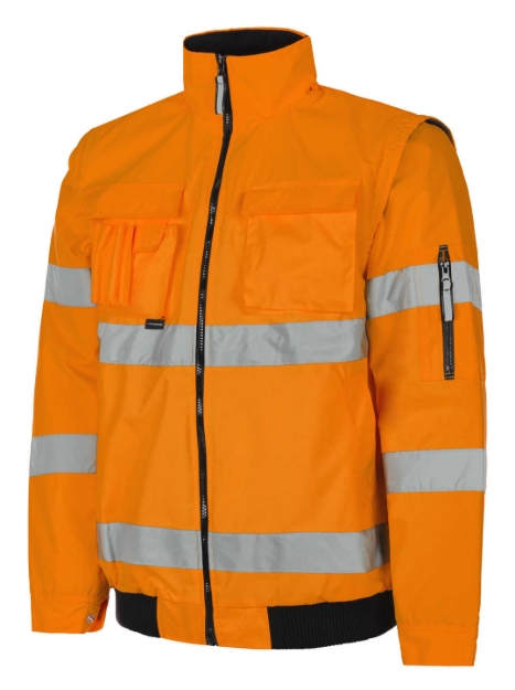 Obrázok z DYKENO Aginola 2v1 reflexná zimná bunda žltá/oranžová