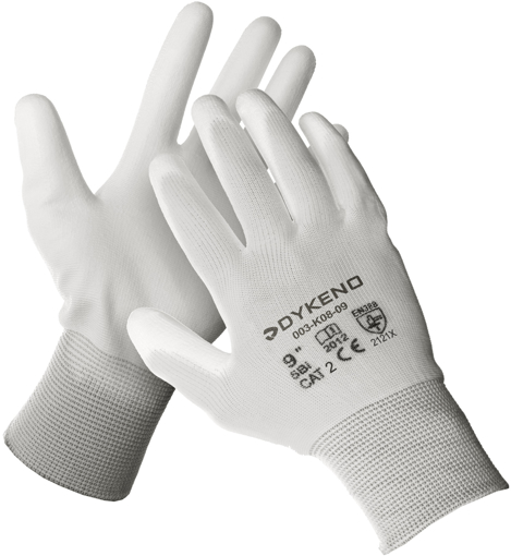 Obrázok z DYKENO Fabric PU Pro jemné nylonové polomokré montážne rukavice