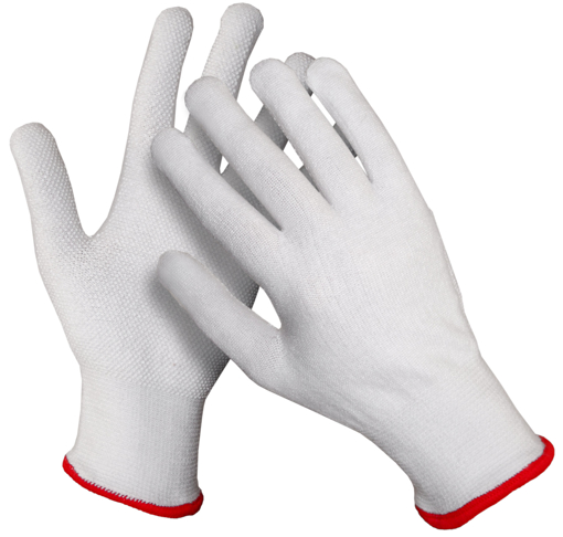 Obrázok z DYKENO Caleton textilné rukavice PVC terče na dlani a prstoch