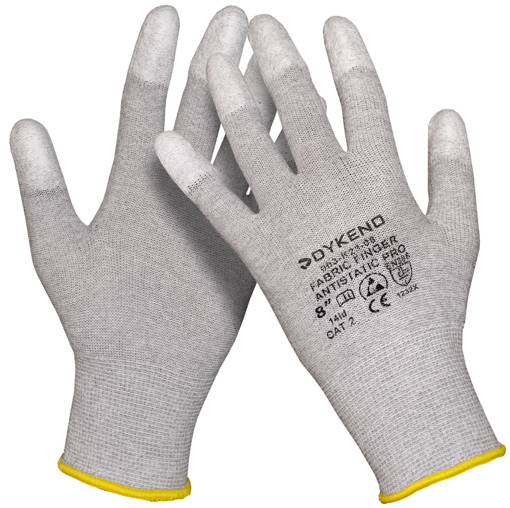 Obrázok z DYKENO Fabric Finger Antistatic PRE nylonové antistatické rukavice