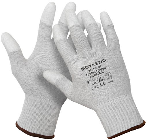 Obrázok z DYKENO Fabric Finger antistatic antistatické rukavice máčané prsty