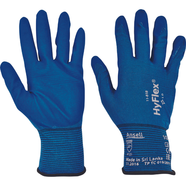 Obrázok z Ansell 11-818 HYFLEX Pracovné rukavice 