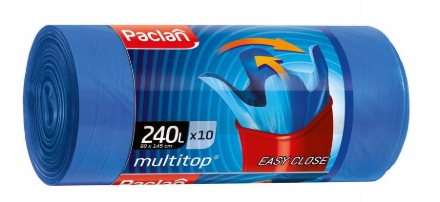 Obrázok z PACLAN MULTITOP 240L Vrecia do koša, 10ks/rola