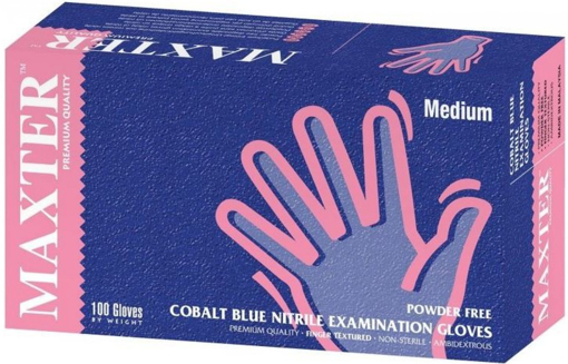 Obrázok z MAXTER Jednorázové nitrilové rukavice modré 