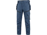 Obrázok z CXS LEONIS Pracovné nohavice modré s čiernymi doplnkami