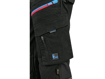 Obrázok z CXS LEONIS Pracovné nohavice čierne s modro/červenými doplnkami