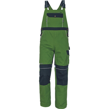 Obrázok z Australian Line STANMORE Pracovné nohavice s trakmi zelená/čierna