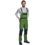 Obrázok z Australian Line STANMORE Pracovné nohavice s trakmi zelená/čierna