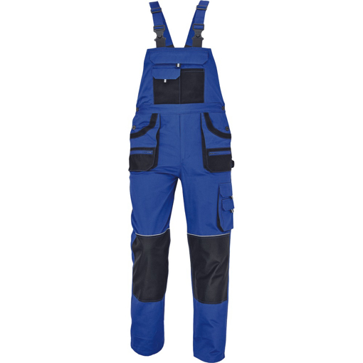 Obrázok z FF CARL BE-01-004 Pracovné nohavice s trakmi modré