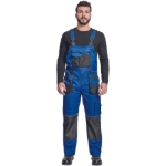 Obrázok z FF CARL BE-01-004 Pracovné nohavice s trakmi modré