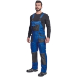 Obrázok z FF CARL BE-01-004 Pracovné nohavice s trakmi modré