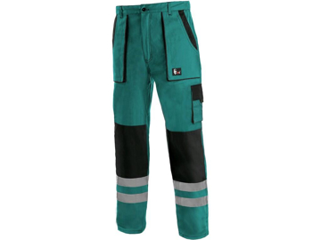 Obrázok z CXS LUXY BRIGHT Pracovné nohavice do pasu zeleno / čierne