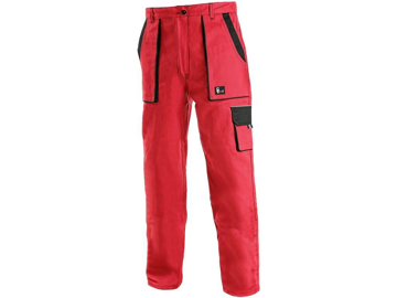 Obrázok z CXS LUXY ELENA Pracovné nohavice do pasu červeno / čierna