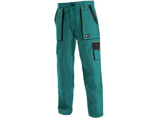 Obrázok z CXS LUXY ELENA Pracovné nohavice do pása zeleno / čierna