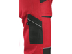 Obrázok z CXS LUXY ROBIN Pracovné nohavice s trakmi červeno / čierne