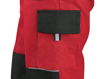 Obrázok z CXS LUXY ROBIN Pracovné nohavice s trakmi červeno / čierne