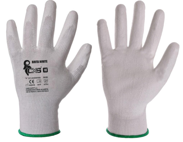 Obrázok z CXS BRITA Pracovné rukavice biele 12 párov