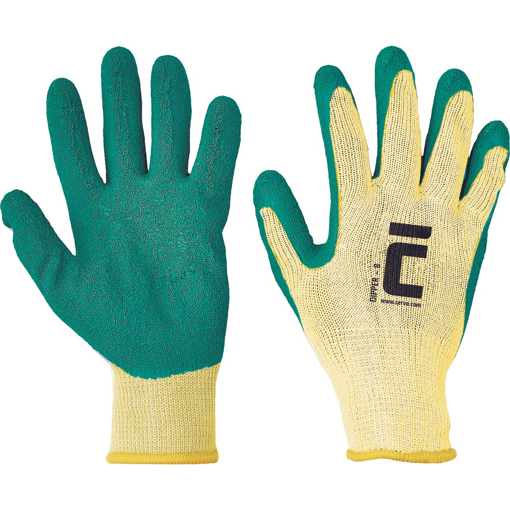 Obrázok z Cerva DIPPER Pracovné rukavice zelené 12 párov