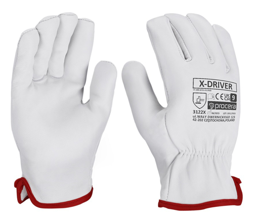 Obrázok z Procera X-DRIVER Pracovné celokožené rukavice