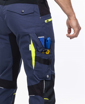 Obrázok z ARDON®4Xstretch® Pracovné nohavice s trakmi tmavo modré