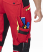 Obrázok z ARDON®4Xstretch® Pracovné nohavice s trakmi červené