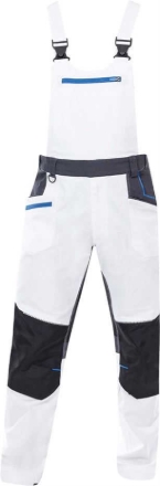 Obrázok z ARDON®4Xstretch® Pracovné nohavice s trakmi biele